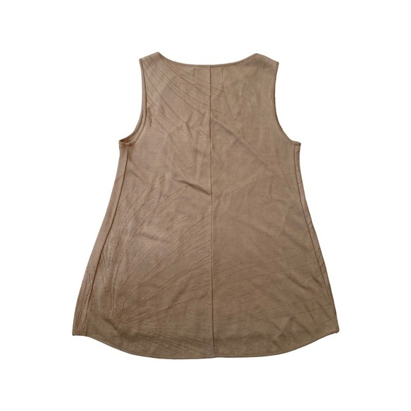 Pepa Pombo Tan Tone Knitted Tank Top Size M - Picture 2 of 4